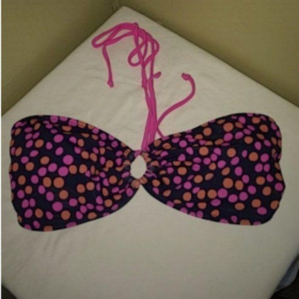 Xhilaration Bandeau Top & Polka Dot Bikini Set XL